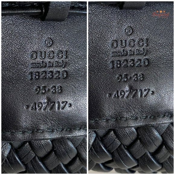 Authentic Gucci Black Intrecciato Woven Leather Interlocking Square G Belt 95/38 - Picture 7 of 13